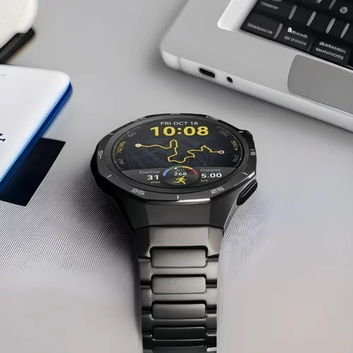 适用于华为GT5 Pro手表表带GT5 Pro专用工字原装弧形扣侧滑钛表带 - 图2