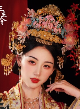 三生令【良辰】原创宋制婚礼发冠
