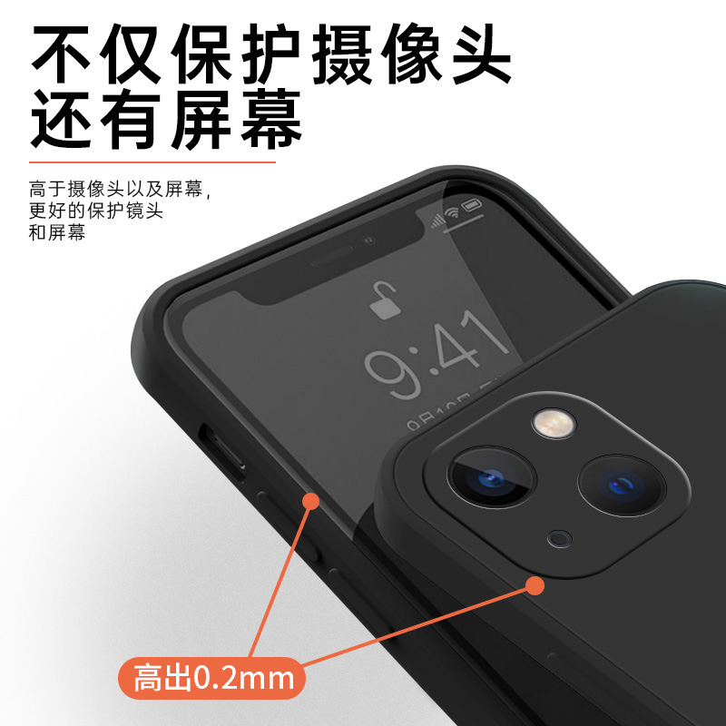 与你相遇情侣手机壳适用于苹果13华为mate30小米12iPhone14promax简约创意vivos9特定制任意机型硅胶oppo新款 - 图3