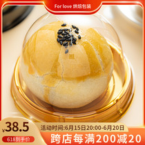 Egg Yolk Crisp Plastic Case Packaging Box Sub 300 Only Round Plastic Transparent Mid-Autumn Moon Cake Baking Snowy Bridesmaid Gift Box