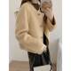 2025 Xiaoxiangfeng Double-sided Cashmere Coat Women's Short Style Korean Style Round Neck Woolen Coat Versatile New Style
