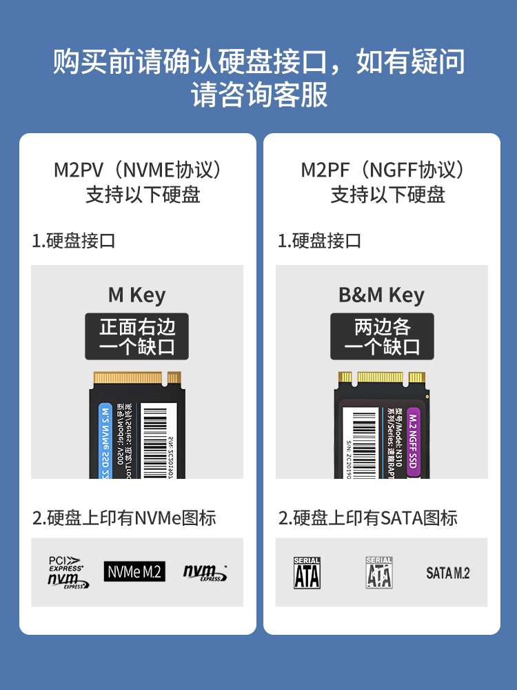 ORICO/奥睿科m.2固态硬盘盒nvme铝合金sata转usb3.1外接盒ngffSSD - 图3