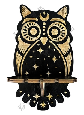 可爱墙架木制水晶架壁挂