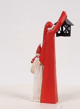 跨境热销仿木刻圣诞老人