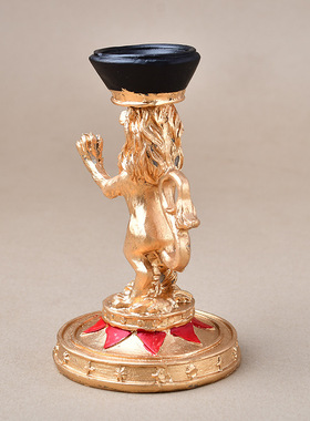 跨境树脂金色狮子摆件家