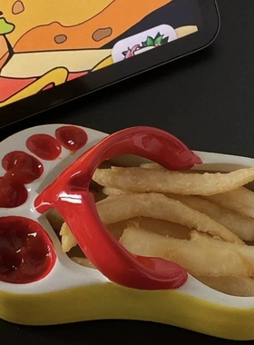 ins小红书同款薯条盘子搞