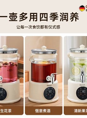 跨境Teapot花茶壶玻璃养生壶家用办公室分体烧水药店免费茶水壶