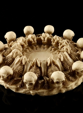 树脂烟灰缸骷髅头个性礼