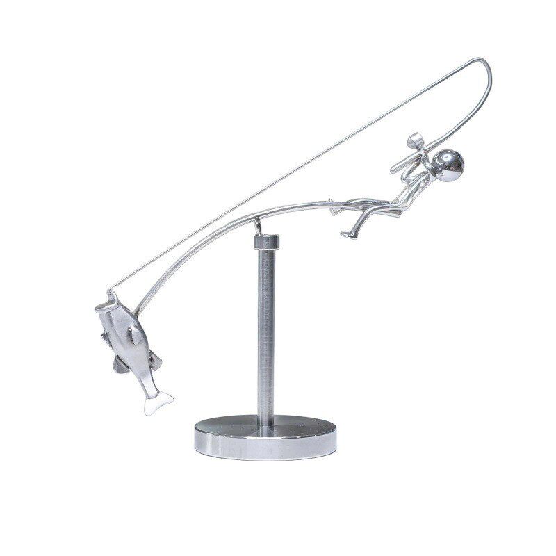 The Fisherman Balancing Sculpture钓鱼雕塑 渔夫平衡雕塑摆件 - 图3