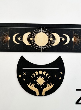 跨境新款木质黑色摆件家