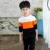 45 đến 6 đến 7 mùa hè tải 8 quần áo bé trai 9 bé trai mùa thu 10 thường 11 bộ đồ thể thao hai mảnh 13 bộ quần áo một bộ đồ 15 tuổi - Phù hợp với trẻ em áo bé trai Phù hợp với trẻ em