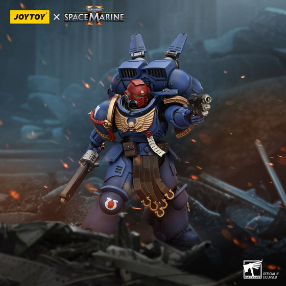 Spot JOYTOY Dark Source Warhammer 40K Ultramarine Adjutant Titus Gadriel Cheerron model play