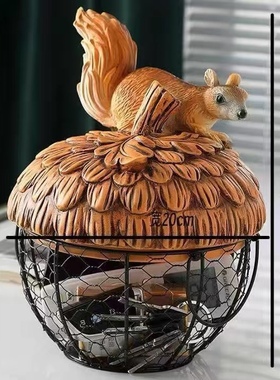 母鸡鸡蛋篮水果篮大蒜土豆杂物蓝树脂厨房装饰创意母鸡收纳铁编篮