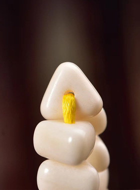 天然骆驼骨手串单圈素串三角随形珠男女文玩复古简约百搭手链饰品