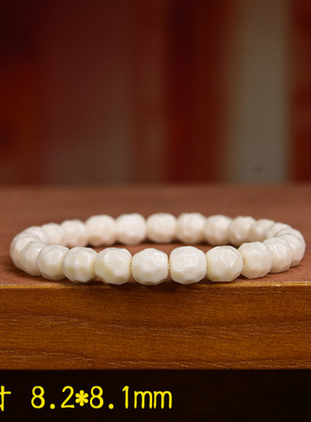 藏传回流骨雕刻百香籽手串单圈素串藏式文玩佛珠男女简约素珠手链