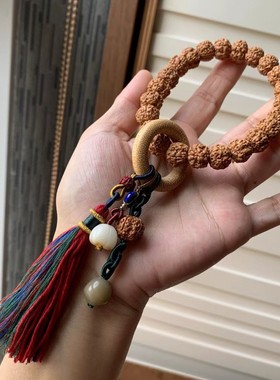 新款设计金刚菩提手串搭配金丝竹跑环菩提猫爪桂花青金石隔片菩提