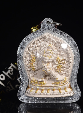 藏式文玩千手观音吊坠毛衣链可调节手工编织手搓绳项链