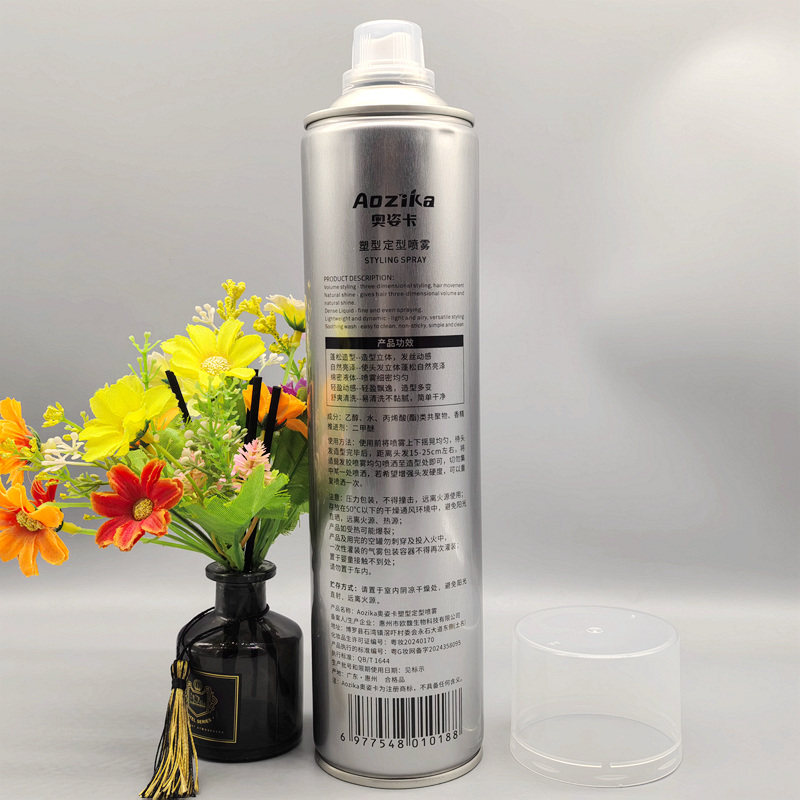 AOZIKA奥姿卡定型发胶喷雾600ml正品头发蓬松定型干胶特硬啫喱水 - 图0