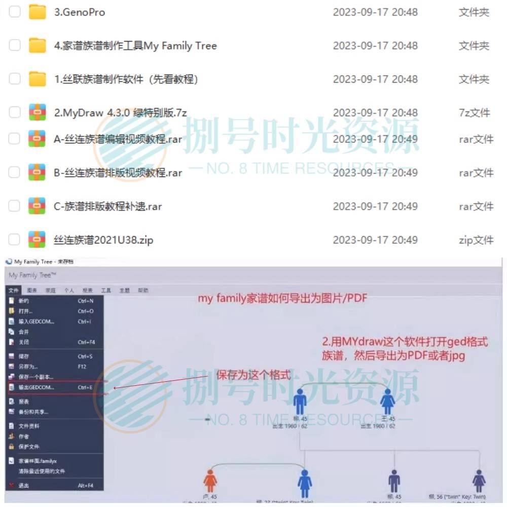 族谱制作软件工具排版家谱制作世系图宗谱排版修谱电脑软件电子版 - 图0