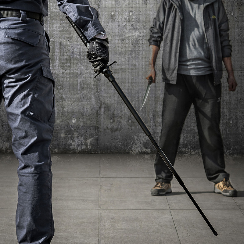 nex纳丽德快客防身伸缩机械甩棍车载防狼武器男个人防卫三节短棍