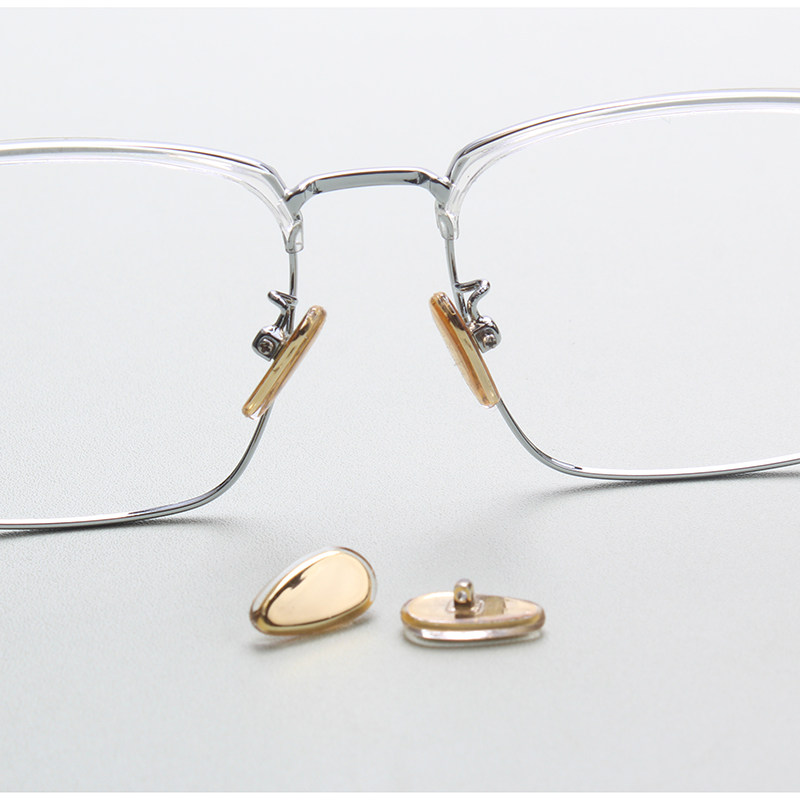 眼镜鼻托配件防滑硅胶包金属芯鼻垫托叶螺丝金色瓜子形拧螺丝通用,淘宝优惠券,粉丝福利购,淘宝优惠卷