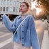 Áo khoác nam dáng lửng nữ mùa thu mới 2019 - Faux Fur các mẫu áo lông đẹp Faux Fur