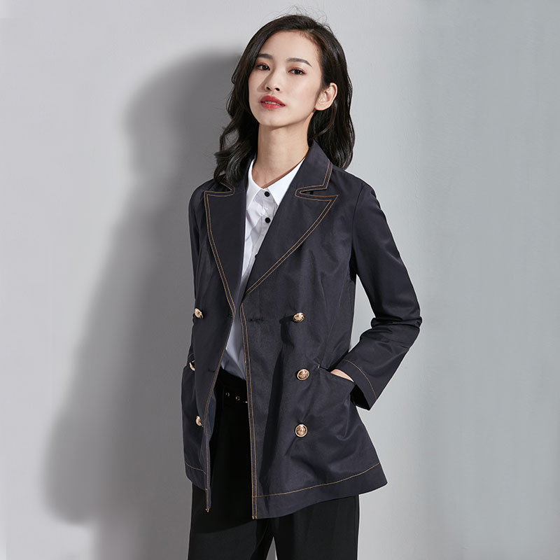 春季薄款休闲外套女 2018 梵希蔓清仓风衣女短款韩版长袖 元 156 春季薄款休闲外套女 2018 梵希蔓清仓风衣女短款韩版长袖 元 156