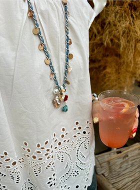 minna lu 原创设计 夏日狂想海洋系列百搭造型感长款项链