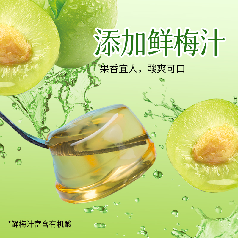 蜡笔小新500g*1袋青梅蒟蒻椰果果冻儿童休闲零食解馋f - 图0