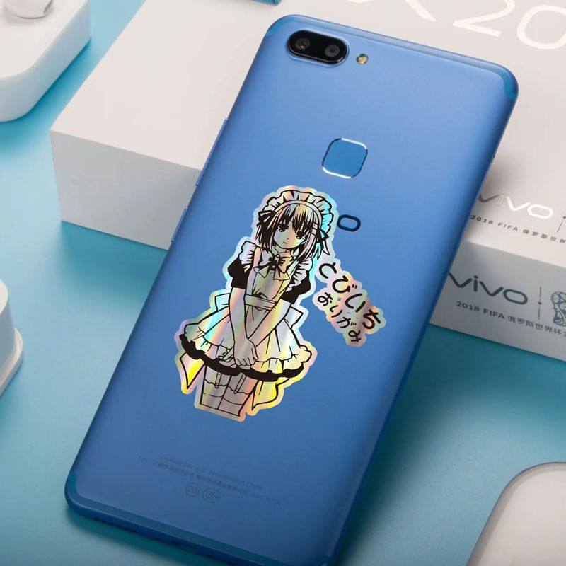 适用约会大作战动漫镭射贴纸二次元装饰笔记本贴画防水电动车贴手,淘宝优惠券,粉丝福利购,淘宝优惠卷