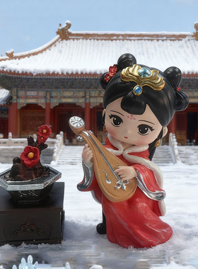 网红热销国潮古风四大美女春夏秋冬家居装饰品桌面摆件文创纪念品