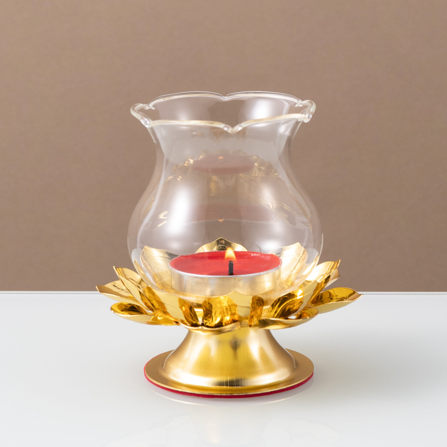 中式合金莲花烛台桌面摆件佛堂供灯座莲花烛台酥油灯灯盏合金烛台,淘宝优惠券,粉丝福利购,淘宝优惠卷