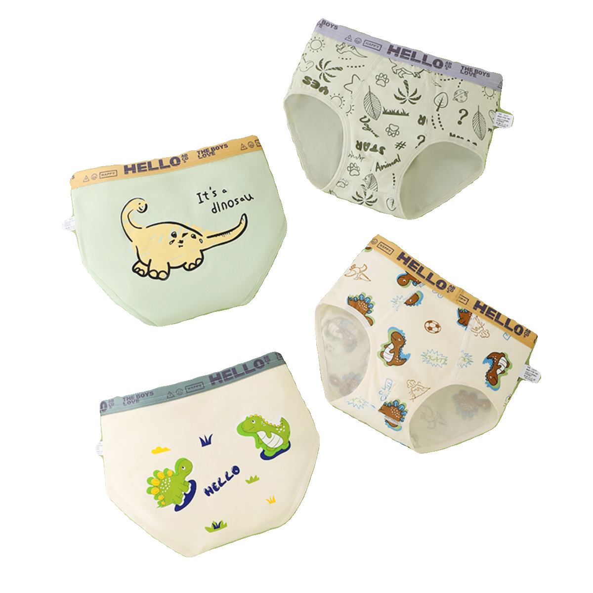 男童宝三角纯棉卡通恐龙全棉内裤三角大中小童短裤不夹PP男孩底裤,淘宝优惠券,粉丝福利购,淘宝优惠卷