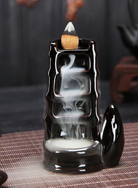 创意倒流香炉多款佛手莲花节节高升焚香室内檀香熏香家居禅意