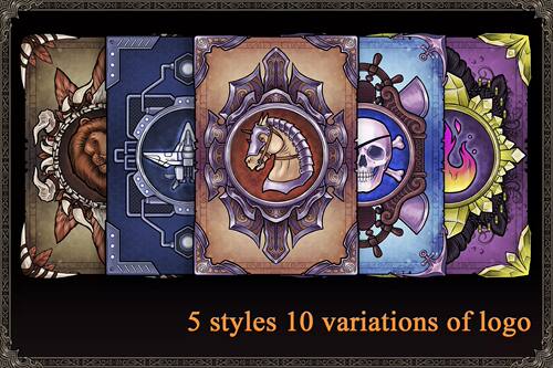 U3D卡牌设计素材合集 TCG Card Design 2D 卡牌设计素材含PSD - 图0