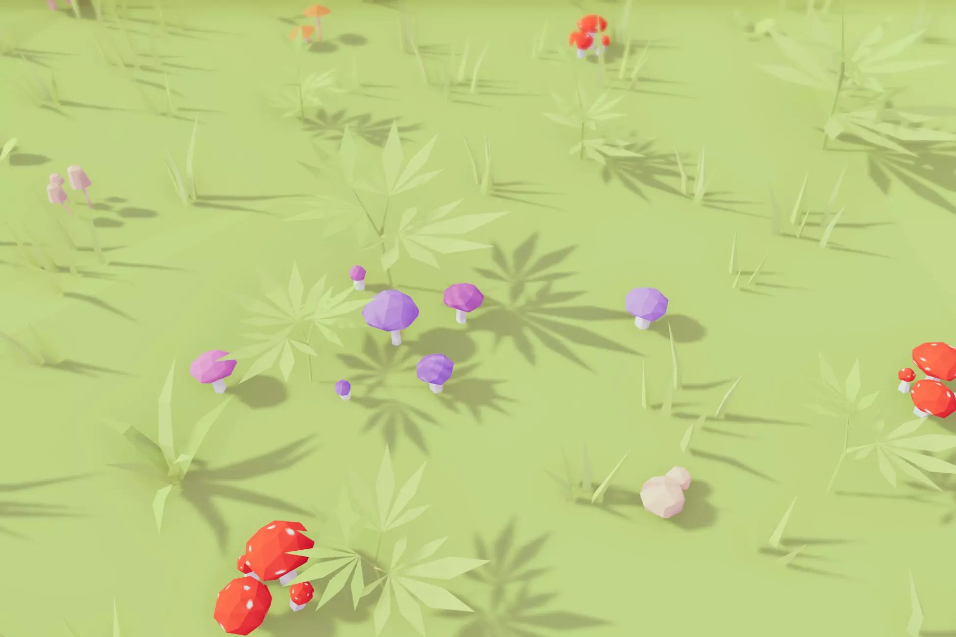 Low Poly Vegetation Pack 1.3.1 - U3D低边植物模型 - 图2