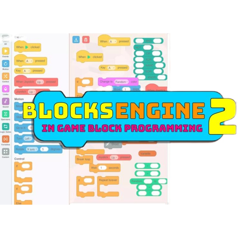 Blocks Engine 2 v2.12.1 - 3D游戏可视化块编程开发插件 - 图3