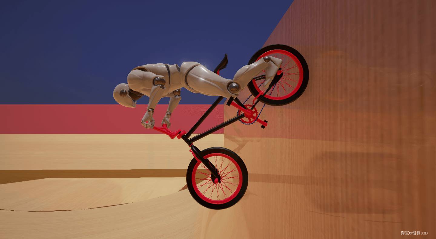 UE4 虚幻4 Cycling V1 自行车类游戏开发模版 蓝图资源