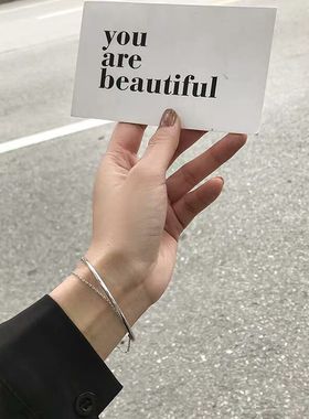 钛钢ins小众女百搭网红潮手链