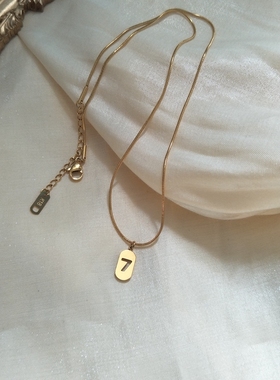 ins冷淡风钛钢不掉色女韩版项链