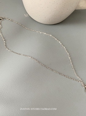 郁金香吊坠女钛钢不掉色项链