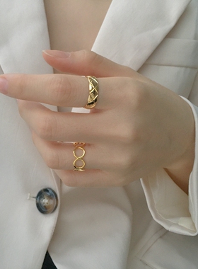 轻奢钛钢ins潮风百搭高级感戒指