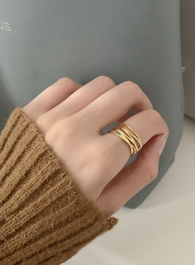 小众复古简约chic组合套装戒指