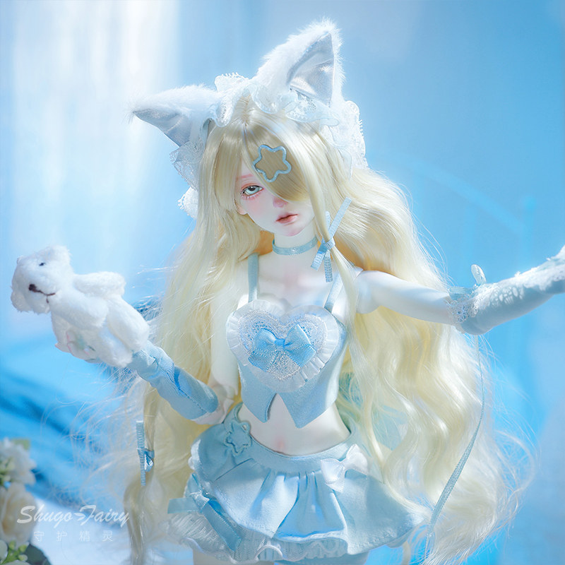 ShugaFairy正版4分BJD玩偶泠泠猫 SD球形关节娃娃Y2K猫耳头饰潮玩,淘宝优惠券,粉丝福利购,淘宝优惠卷