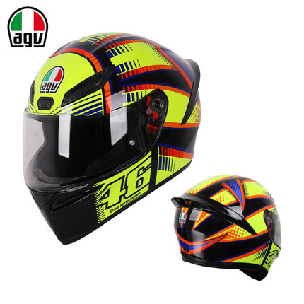 AGV K1头盔四季通用夏季防雾摩托车机车赛车全盔覆式帆帆骑士装备-图2