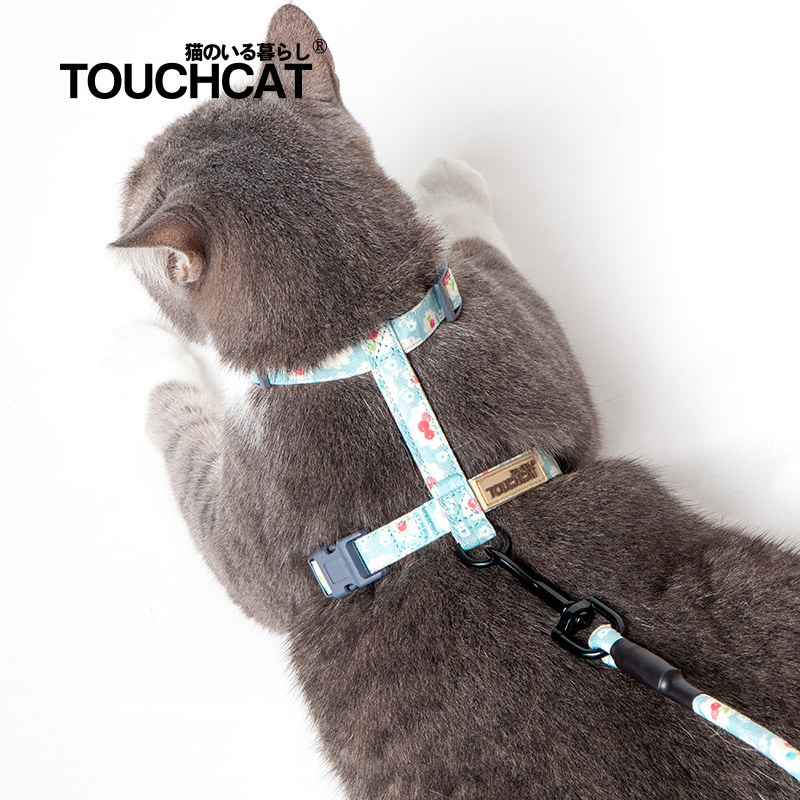 它它Touchcat 猫咪牵引绳猫绳子遛猫绳外出工字型胸背带 - 图1