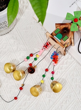 彩盒风车木屋风铃摆件小清新家居装饰挂件学生礼物包邮