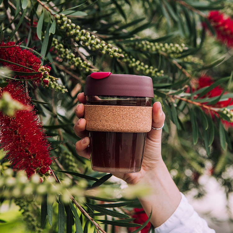 澳大利亚keepcup环保咖啡杯原杯拆配件 杯身 杯盖 软木杯圈 杯环 - 图1