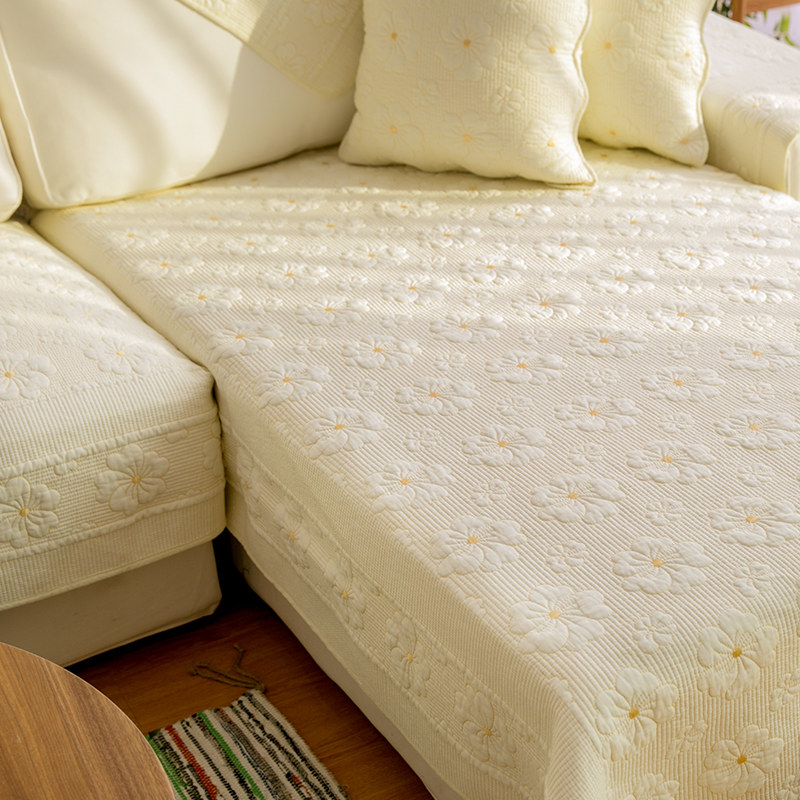 全棉刺绣沙发垫布艺简约现代防滑盖布万能全包套巾罩四季通用坐垫,淘宝优惠券,粉丝福利购,淘宝优惠卷