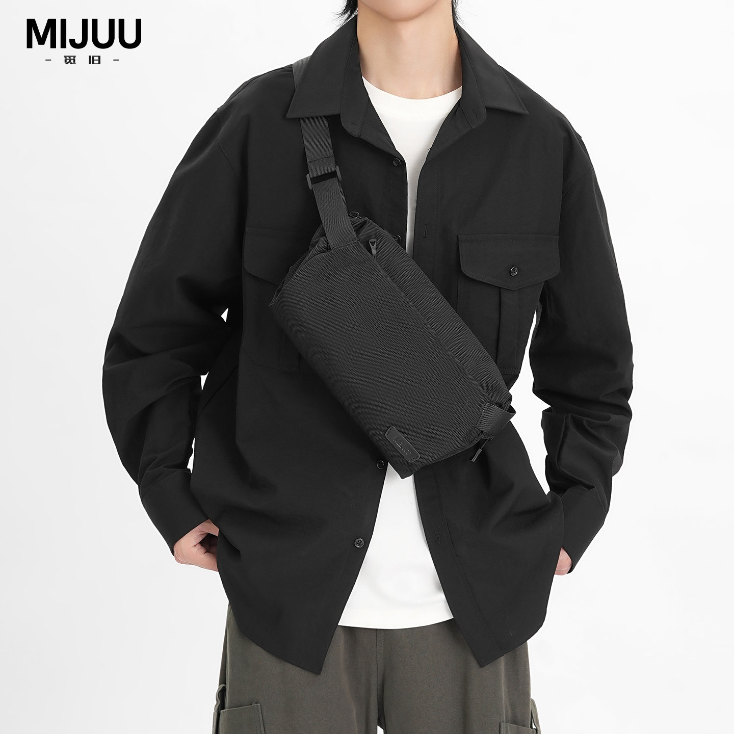 Mixed-shoulder crossbody chest bag sports cycling backpack